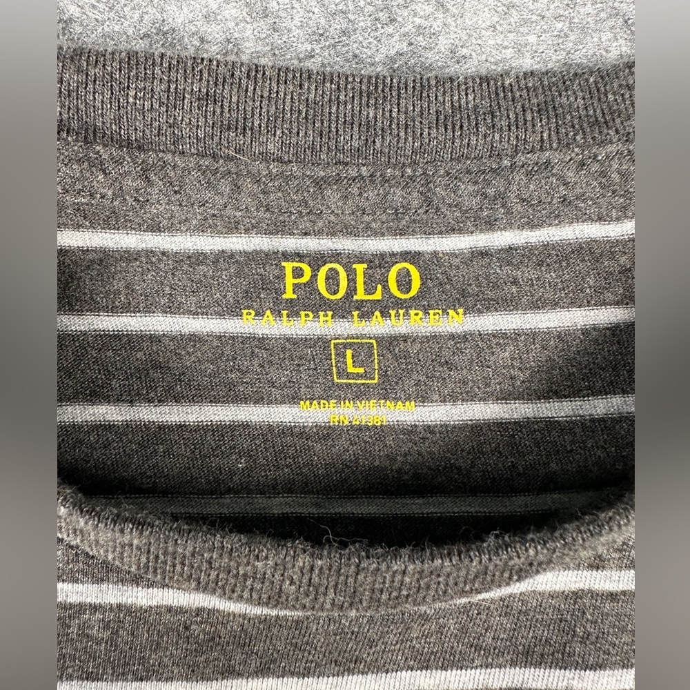 NWOT Polo Ralph Lauren Men's Large striped t-shirt - Picture 5 of 6